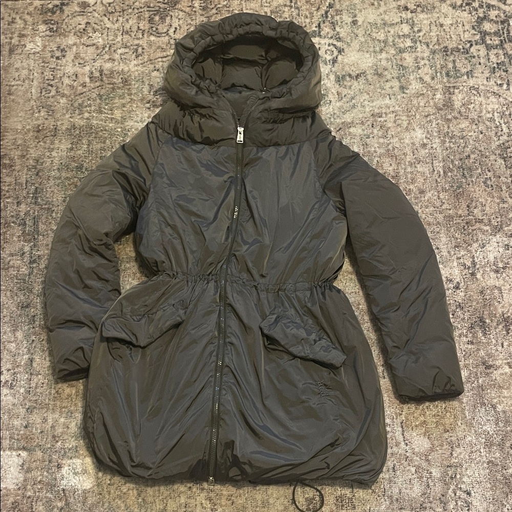 Add Down Women’s Olive Green Down Puffer Jacket Hooded